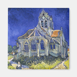 De kerk in Auvers, door Vincent Van Gogh Magneet