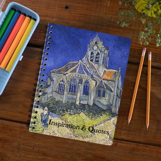 De kerk in Auvers, door Vincent Van Gogh Notitieboek