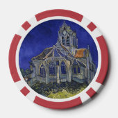 De kerk in Auvers door Vincent van Gogh Poker Chips (Achterkant)
