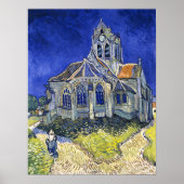 De kerk in Auvers, door Vincent Van Gogh Poster (Voorkant)