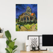 De kerk in Auvers door Vincent van Gogh Poster (Thuiskantoor)