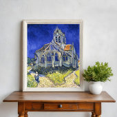 De kerk in Auvers, door Vincent Van Gogh Poster