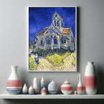 De kerk in Auvers, door Vincent Van Gogh Poster<br><div class="desc">De Kerk van Auvers is een oliefilter gemaakt door Vincent van Gogh in juni 1890, die nu in de Musée d'Orsay in Parijs (Frankrijk) ligt. De kerk van Auvers doet denken aan de beelden van de landschappen in het noorden van zijn jeugd en jeugd. De Kerk, expressief en sumptueus, lijkt...</div>
