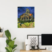De kerk in Auvers door Vincent van Gogh Poster (Thuiskantoor)