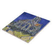 De kerk in Auvers door Vincent van Gogh Tegeltje (Zijkant)