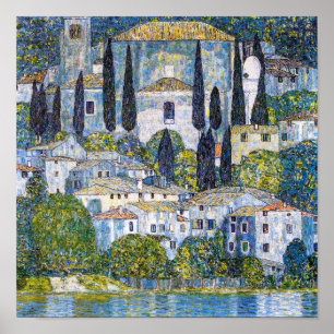 De kerk in Cassone   Gustav Klimt   POSTER