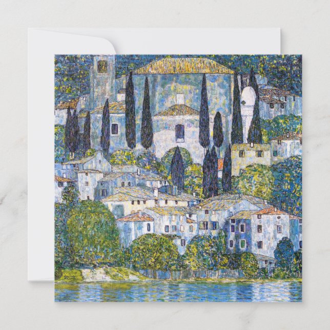 De kerk in Cassone | Gustav Klimt | POSTER (Voorkant)