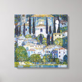 De kerk in Cassone | Gustav Klimt | POSTER Canvas Afdruk (Voorkant)