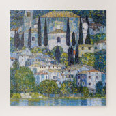 De kerk in Cassone | Gustav Klimt | POSTER Legpuzzel (Verticaal)
