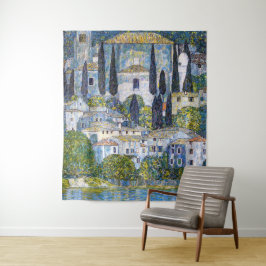 De kerk in Cassone | Gustav Klimt | POSTER Wandkleed