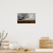 De kerk in Hellnar Poster (Keuken)