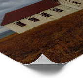 De kerk in Hellnar Poster (Hoek)