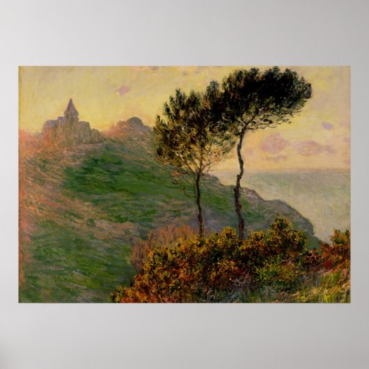 De kerk in Varengeville - Claude Monet Poster (Voorkant)