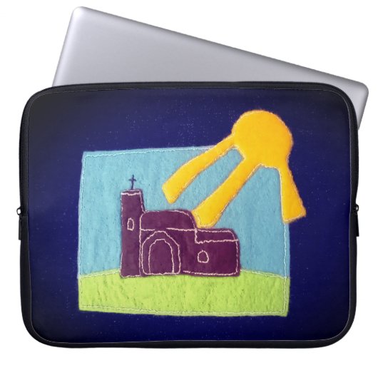 De kerk laptop sleeve (Voorkant)