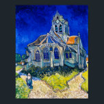 De kerk van Auvers-sur-Oise door Vincent van Gogh Poster<br><div class="desc">Artiest: Vincent van Gogh. Datum: 1890.</div>