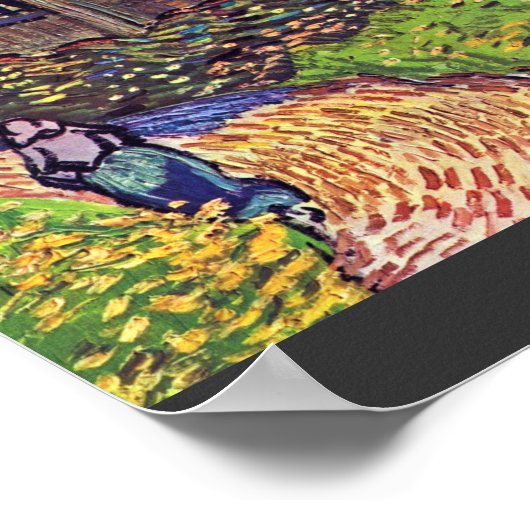 De kerk van Auvers-Sur-Oise, van Vincent van Poster (Hoek)