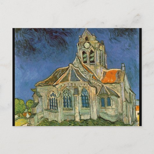 De kerk van Auvers-sur-Oise - Vincent Van Gogh Briefkaart (Voorkant)