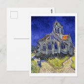 De kerk van Auvers, Van Gogh Briefkaart (Voorkant / Achterkant)