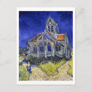 De kerk van Auvers, Van Gogh Briefkaart