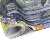 De kerk van Auvers, Van Gogh Cadeaupapier (Rol Hoek)