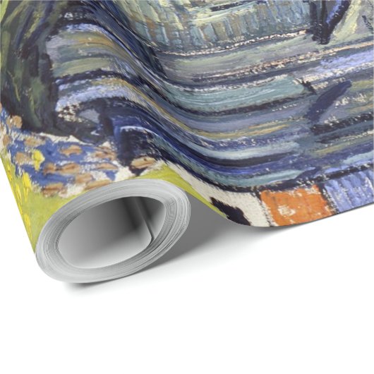 De kerk van Auvers, Van Gogh Cadeaupapier (Rol Hoek)