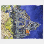 De kerk van Auvers, Van Gogh Fleece Deken (Voorkant (Horizontaal))