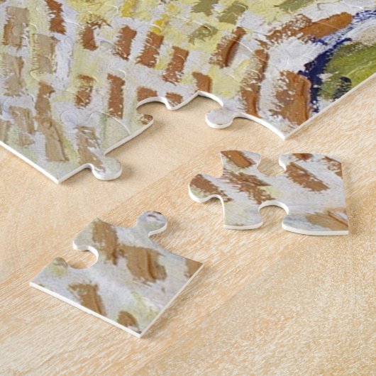 De kerk van Auvers, Van Gogh Legpuzzel (Zijkant)