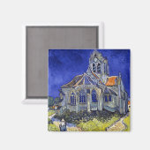 De kerk van Auvers, Van Gogh Magneet (Voorkant / Achterkant)