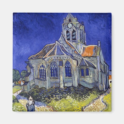 De kerk van Auvers, Van Gogh Magneet (Voorkant)
