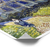 De kerk van Auvers, Van Gogh Poster (Hoek)