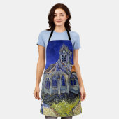 De kerk van Auvers, Van Gogh Schort (Gedragen)