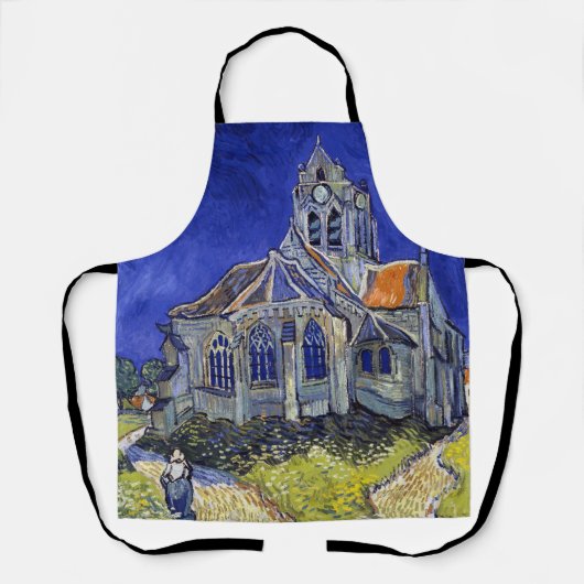 De kerk van Auvers, Van Gogh Schort (Voorkant)
