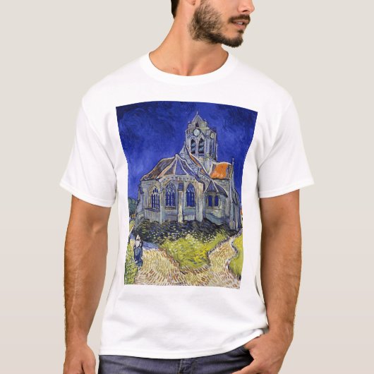 De kerk van Auvers, Van Gogh T-shirt (Voorkant)