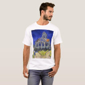 De kerk van Auvers, Van Gogh T-shirt (Voorkant volledig)