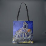 De kerk van Auvers, Van Gogh Tote Bag<br><div class="desc">Vincent Willem van Gogh (30 maart 1853 - 29 juli 1890) was een Nederlandse postimpressionist schilder die een van de beroemdste en invloedrijkste figuren in de geschiedenis van de Westerne kunst is. In iets meer dan 10 jaar creëerde hij ongeveer 2.100 kunstwerken, waaronder ongeveer 860 olieschilderijen, waarvan het grootste deel...</div>
