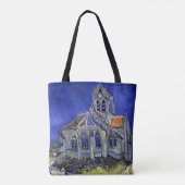 De kerk van Auvers, Van Gogh Tote Bag (Achterkant)