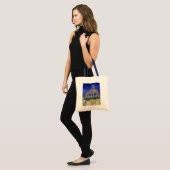 De kerk van Auvers, Van Gogh Tote Bag (Voorkant (model))