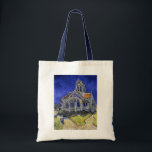 De kerk van Auvers, Van Gogh Tote Bag<br><div class="desc">Vincent Willem van Gogh (30 maart 1853 - 29 juli 1890) was een Nederlandse postimpressionist schilder die een van de beroemdste en invloedrijkste figuren in de geschiedenis van de Westerne kunst is. In iets meer dan 10 jaar creëerde hij ongeveer 2.100 kunstwerken, waaronder ongeveer 860 olieschilderijen, waarvan het grootste deel...</div>