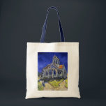 De kerk van Auvers, Van Gogh Tote Bag<br><div class="desc">Vincent Willem van Gogh (30 maart 1853 - 29 juli 1890) was een Nederlandse postimpressionist schilder die een van de beroemdste en invloedrijkste figuren in de geschiedenis van de Westerne kunst is. In iets meer dan 10 jaar creëerde hij ongeveer 2.100 kunstwerken, waaronder ongeveer 860 olieschilderijen, waarvan het grootste deel...</div>