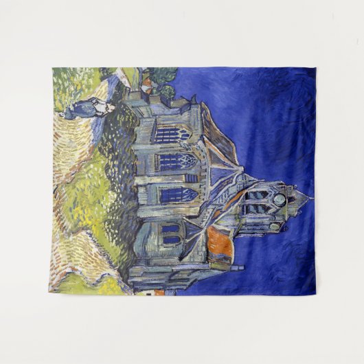 De kerk van Auvers, Van Gogh Wandkleed (Voorkant (horizontaal))