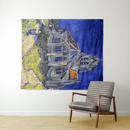 De kerk van Auvers, Van Gogh Wandkleed (In Situ (horizontaal))