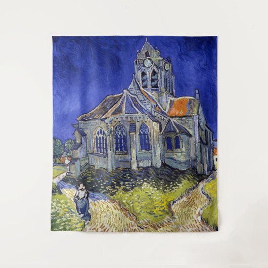 De kerk van Auvers, Van Gogh Wandkleed (Voorkant)