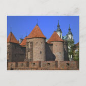 De kerk van Barbican en Pauline, Warschau, Briefkaart (Voorkant)