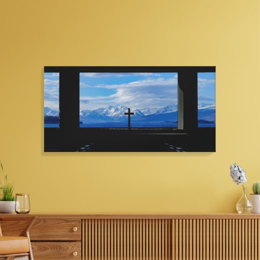 De Kerk van de Goede Herder Canvas Afdruk (Insitu (Woonkamer))