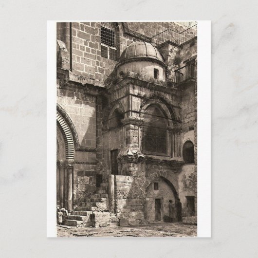 De kerk van de Heilige Sepulcher in Jeruzalem Briefkaart (Voorkant)