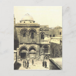De kerk van de Heilige Sepulcher in Jeruzalem Briefkaart