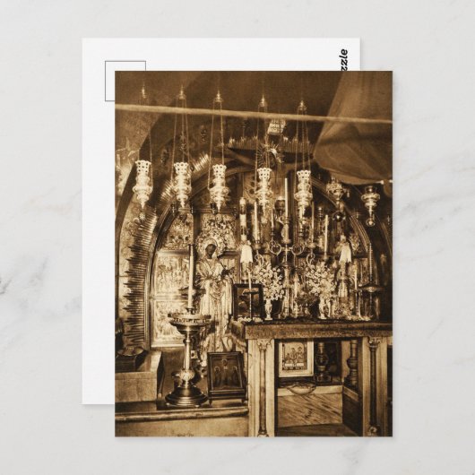 De kerk van de Heilige Sepulcher in Jeruzalem Briefkaart (Voorkant / Achterkant)