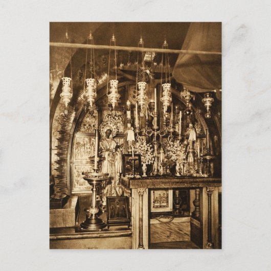 De kerk van de Heilige Sepulcher in Jeruzalem Briefkaart (Voorkant)