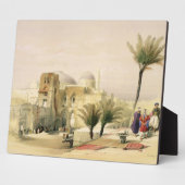 De kerk van de Heilige Sepulcher, Jeruzalem, bord Fotoplaat (Zijkant)