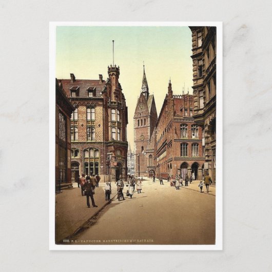 De Kerk van de Markt, Hannover, Hannover, Duitslan Briefkaart (Voorkant)